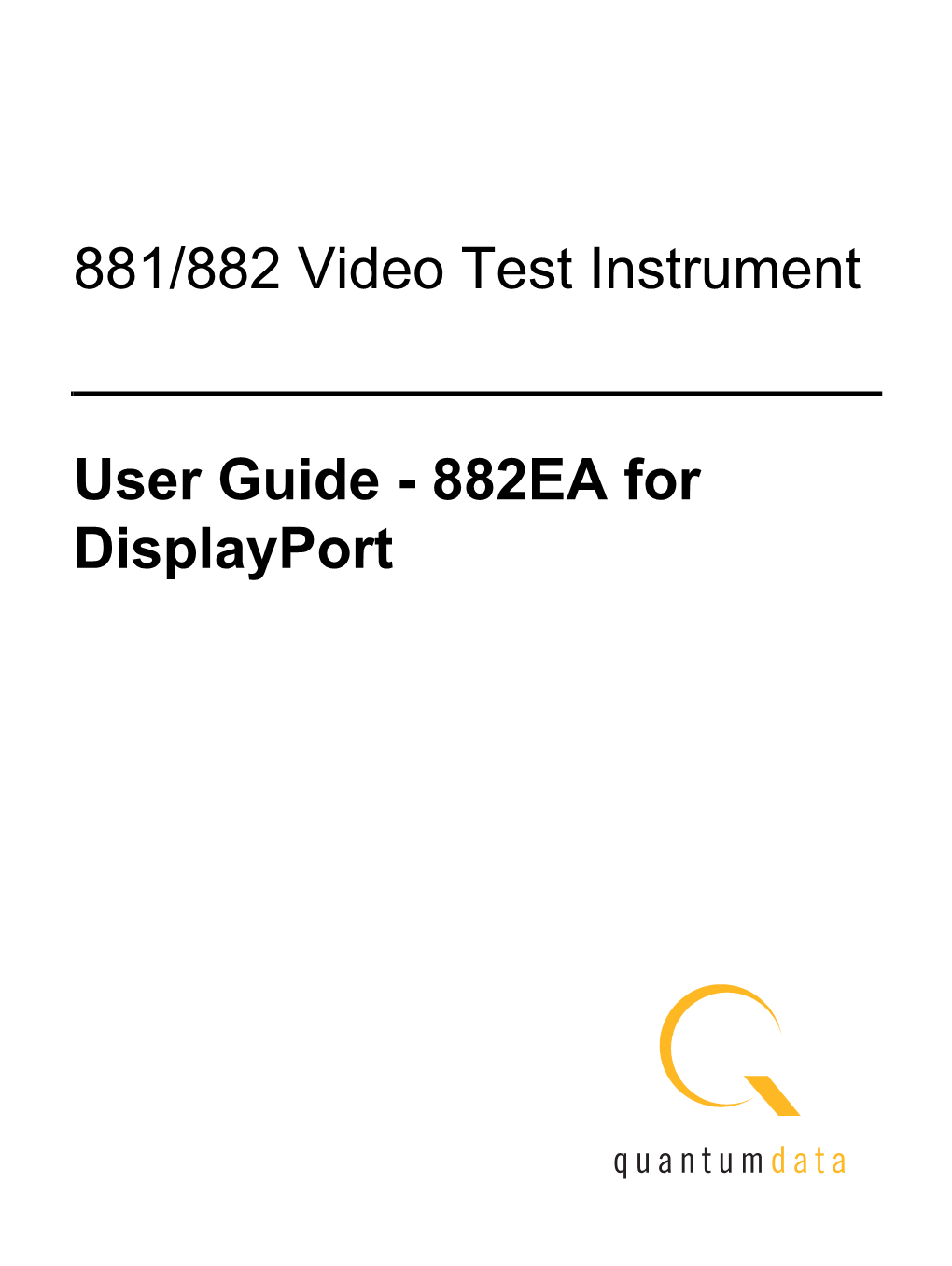 882EA Displayport User Guide