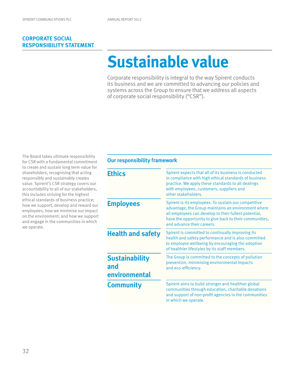 Sustainable Value
