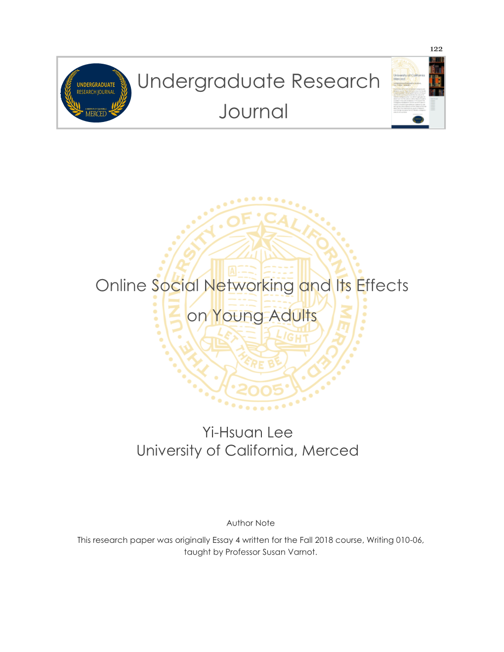 Undergraduate Research Journal