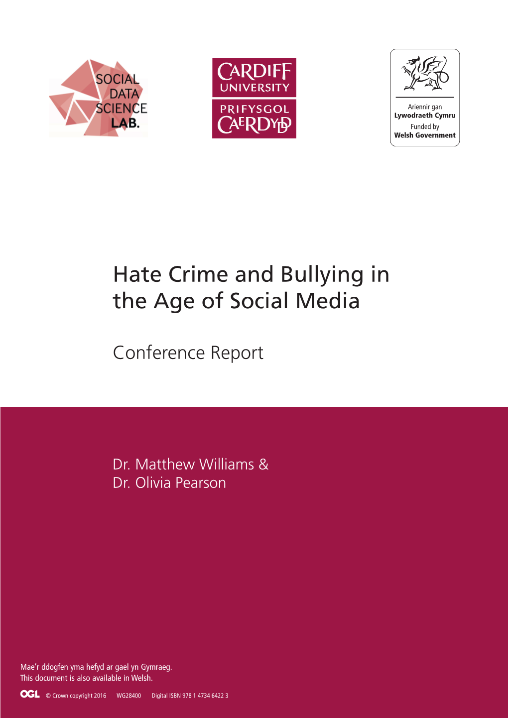 Hate Crime and Bullying in the Age of Social Media