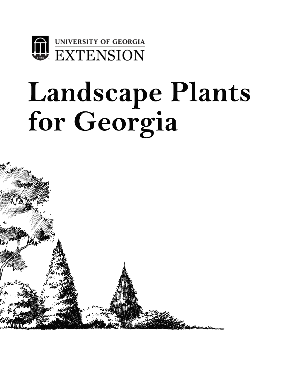 Landscape Plants for Georgia Contents