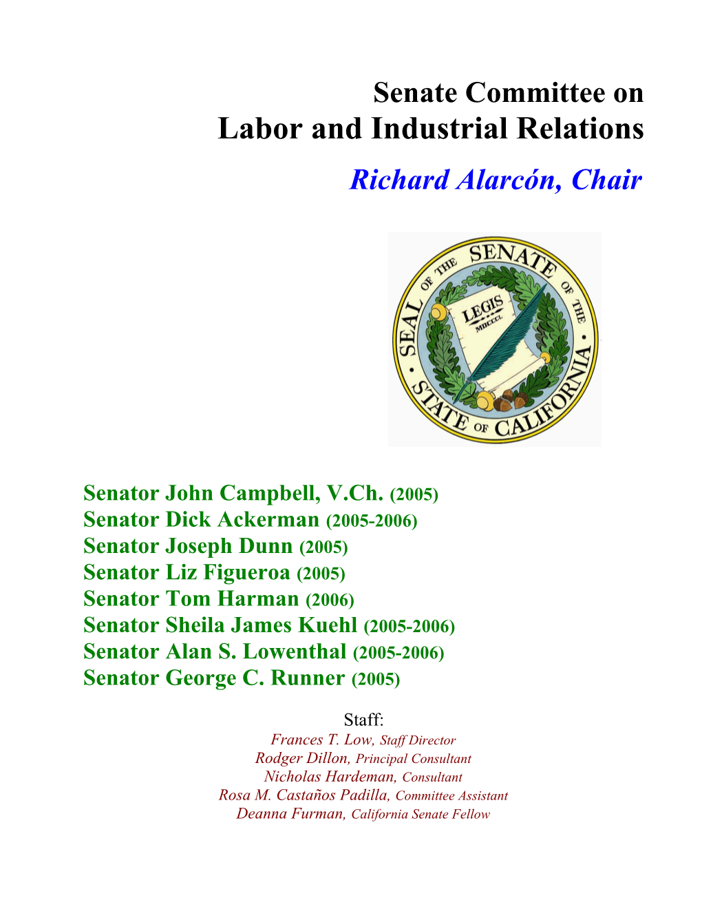 Labor and Industrial Relations