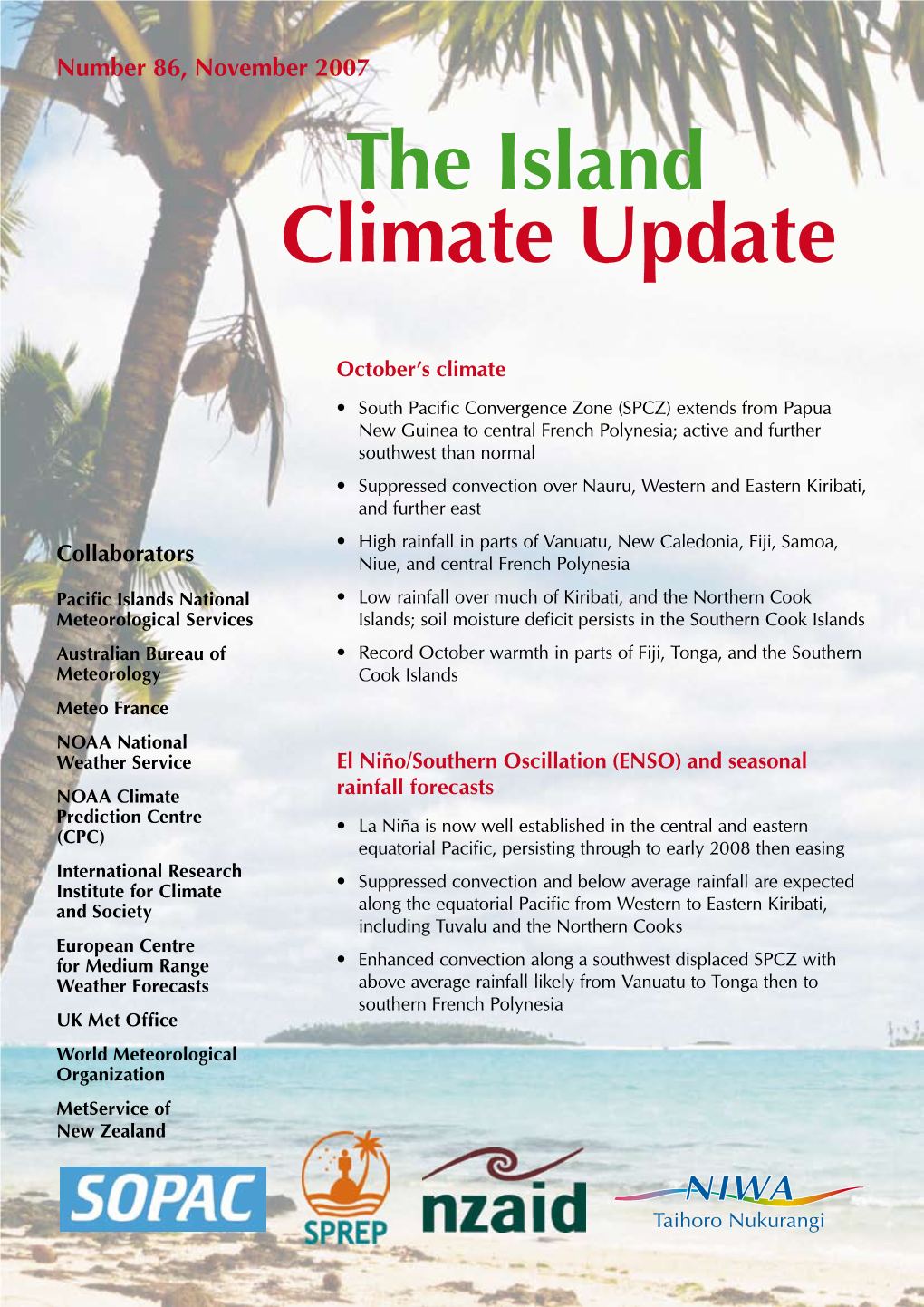 The Island Climate Update