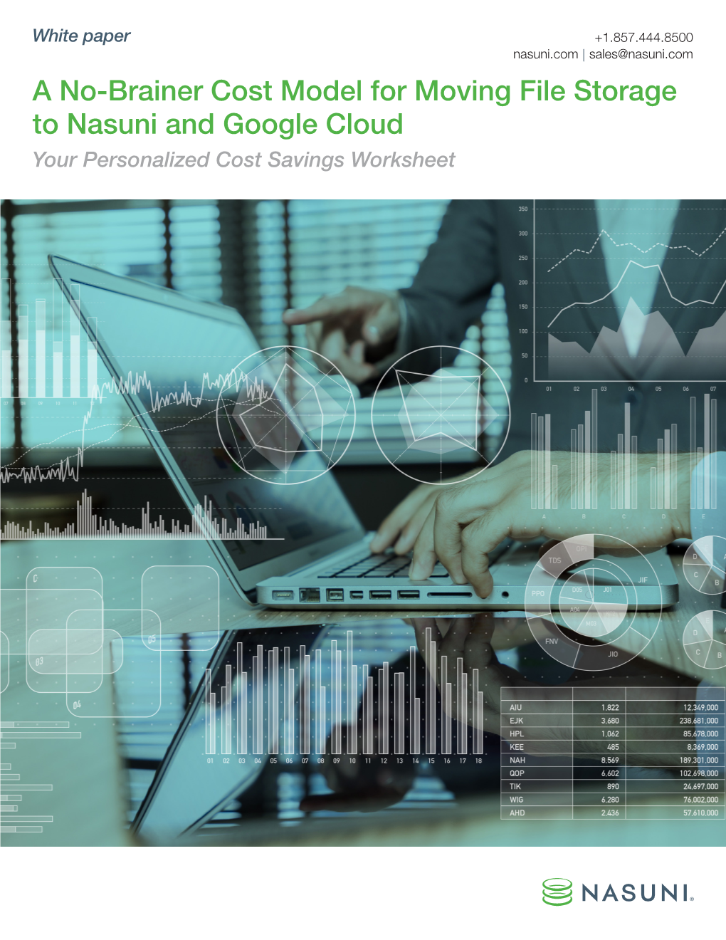 A No-Brainer Cost Model for Moving File Storage to Nasuni and Google