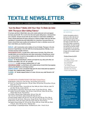 Textile Newsletter