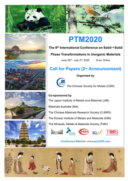 PTM2020 the 8Th International Conference on Solid→Solid