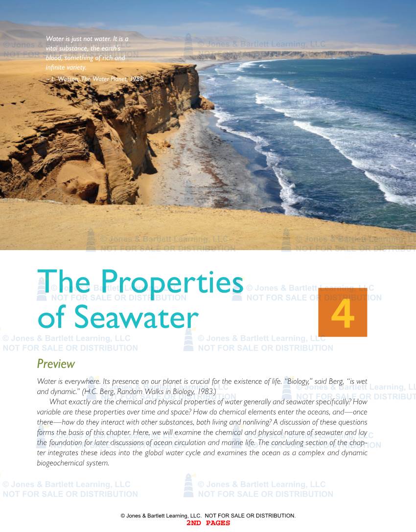 The Properties of Seawater 89 © Jones & Bartlett Learning, LLC
