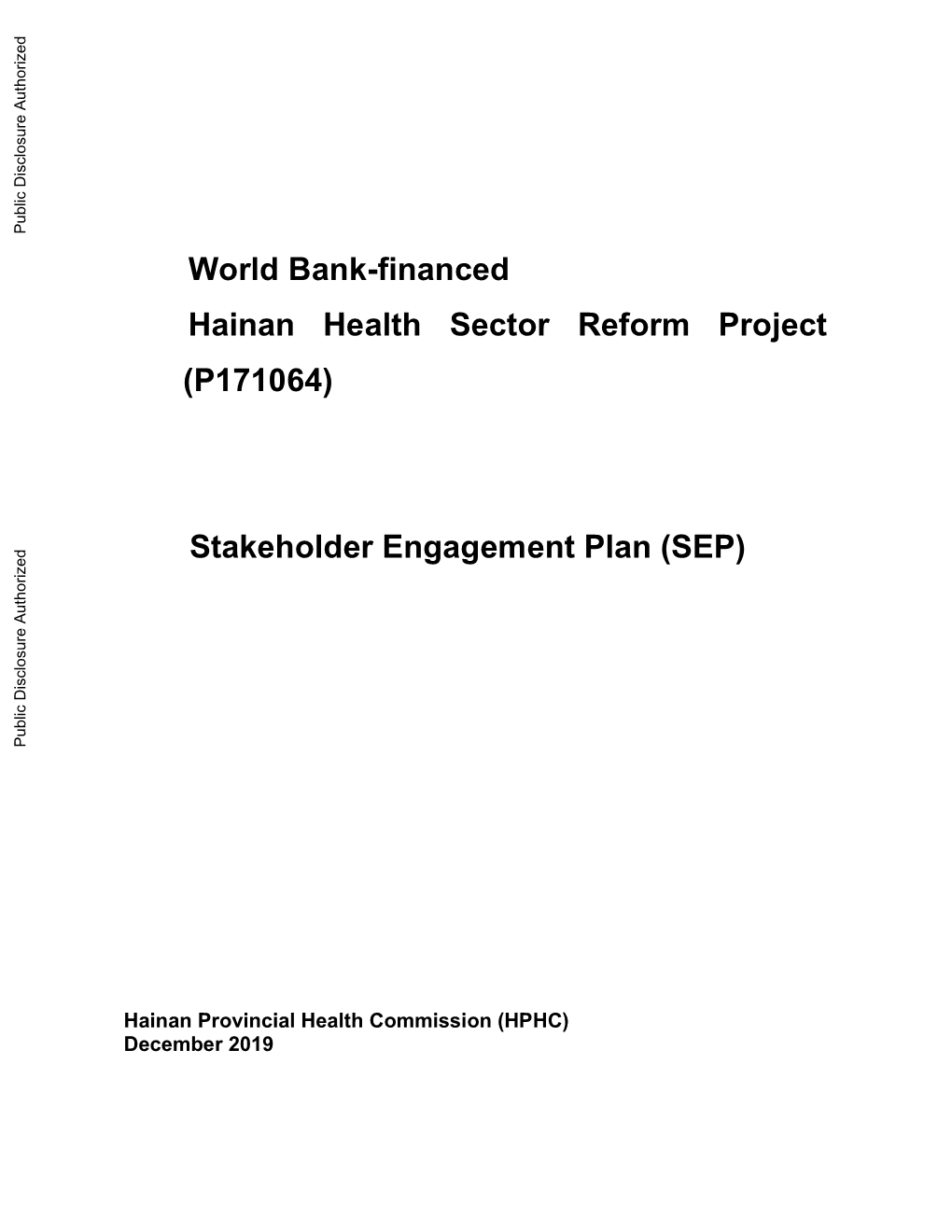 World Bank Document