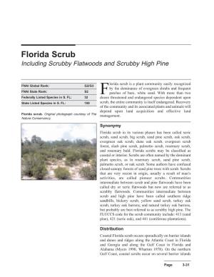 Florida Scrub Is a Plant Community Easily Recognized