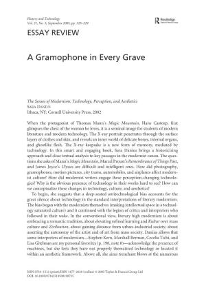 A Gramophone in Every Grave