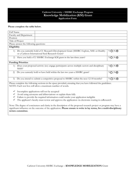 Application Form