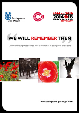 WW1 Centenary Memorial Names Booklet
