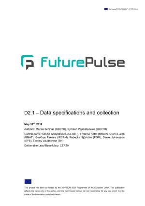 Data Specifications and Collection