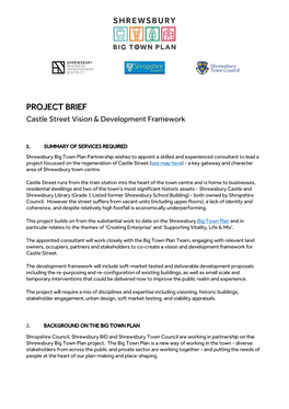 PROJECT BRIEF Castle Street Vision & Development Framework