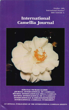 New Zealand Camellia Society J.A