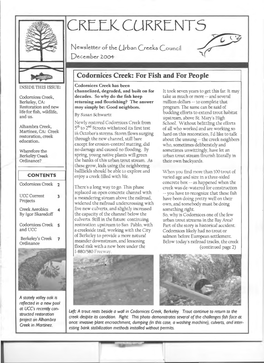 Codornices Creek: for Fish and for People