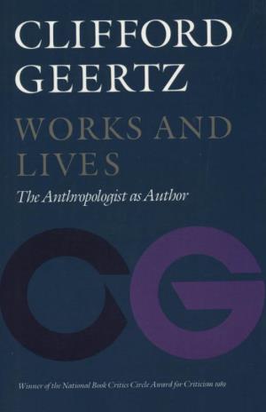 The Anthropologist As Author