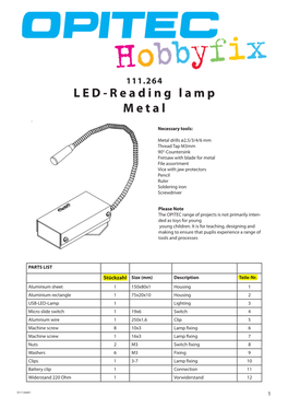LED-Reading Lamp Metal