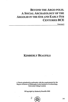 A Thesis Submitted in Conformity with the Requirements for the Degree of Doctor of Philosophy at the Institute of Archaeology, University College London
