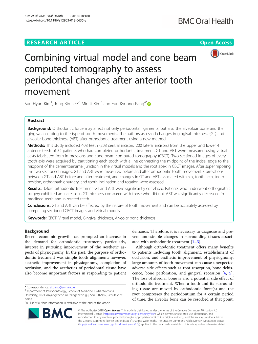 Combining Virtual Model and Cone Beam Computed Tomography To