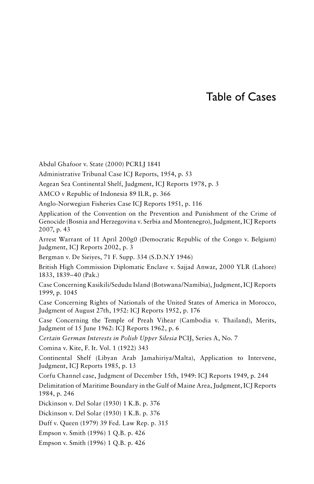 Table of Cases