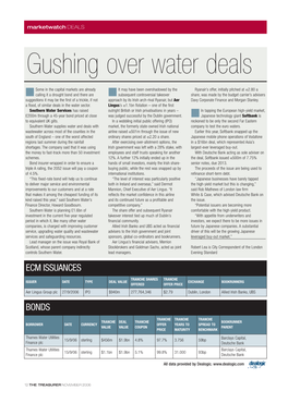 Gushing Over Water Deals