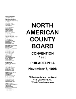 1998 Convention Documents