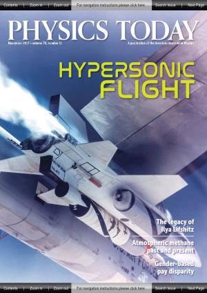 Hypersonic Flight