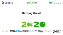Reviving Usenet