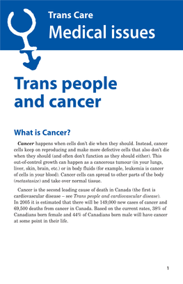 Trans People and Cancer
