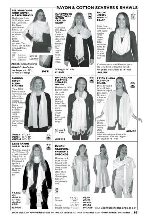 Rayon & Cotton Scarves & Shawls