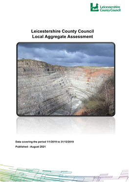 Local Aggregate Assessment 2019
