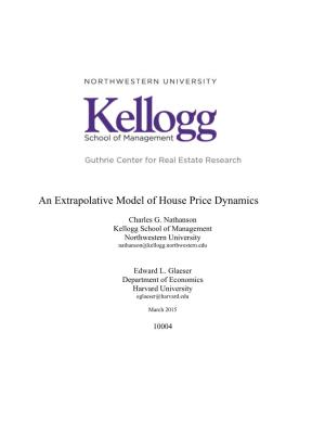 An Extrapolative Model of House Price Dynamics