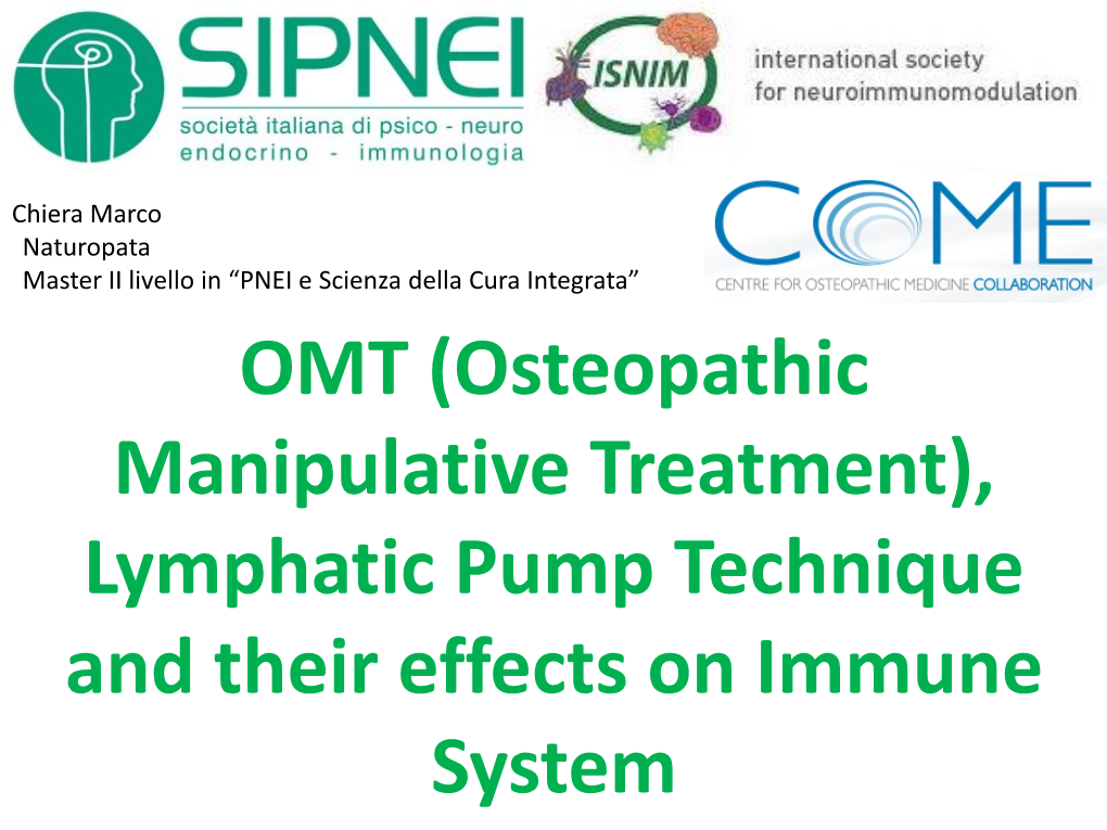 Lymphatic Pump Technique and Their Effects on Immune System Winter Physiotherapy Swimming
