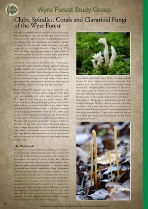 Clubs, Spindles, Corals and Clavarioid Fungi of the Wyre Forest John Bingham