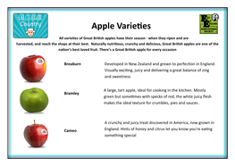 Apple Varieties