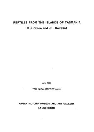 Reptiles from the Islands of Tasmania(PDF, 530KB)