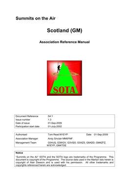 Summits on the Air Scotland