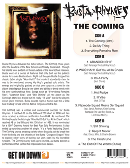 GET 52718 BUSTA RHYMES the Coming LP