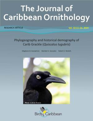 The Journal of Caribbean Ornithology