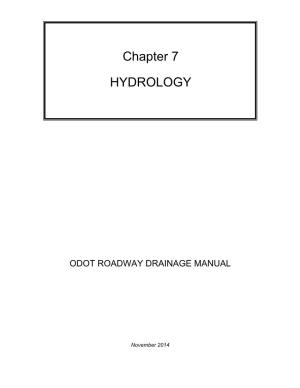 Chapter 7 HYDROLOGY
