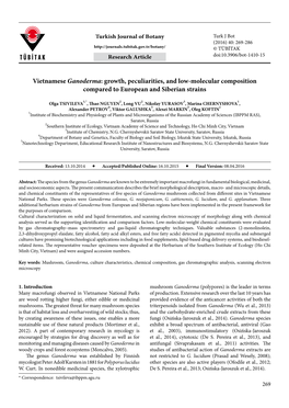 Vietnamese Ganoderma: Growth, Peculiarities, and Low-Molecular Composition Compared to European and Siberian Strains