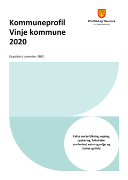 Kommuneprofil Vinje Kommune 2020
