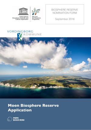 Moen Biosphere Reserve Application