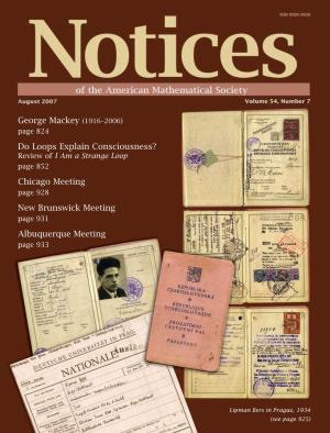 Notices of the American Mathematical Society ISSN 0002-9920  Springer.Com