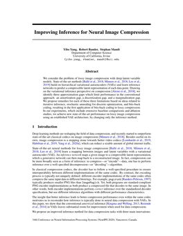 Improving Inference for Neural Image Compression