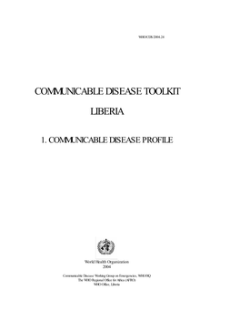 Communicable Disease Toolkit Liberia
