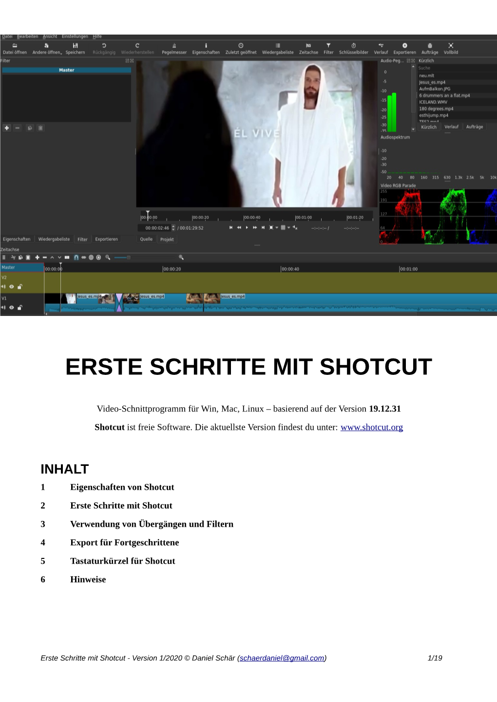 Erste Schritte Mit Shotcut