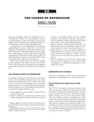 Chapter 69: the Course of Depression (PDF)