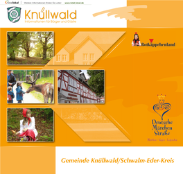 Gemeinde Knüllwald/Schwalm-Eder-Kreis Inhaberin: Vera Wiederhold E.K